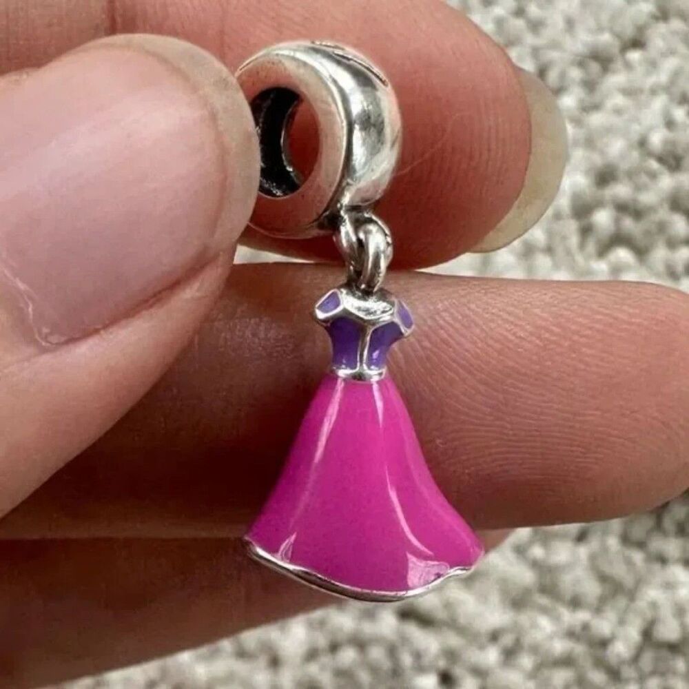 NWOT Rapunzel Tangled Dress Disney x Pandora FIT Silver Charm - Picture 6 of 12
